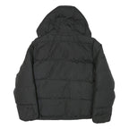 LEVI'S Womens Black Jacket L Polyester Blend Plain Zip Hooded Casual Winter