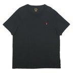 POLO RALPH LAUREN Mens Black Classic T-Shirt XL Short Sleeve Crew Neck Cotton