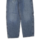 CARHARTT Mens Blue Regular Straight Denim W40 L30 Workwear Cotton Blend Zip