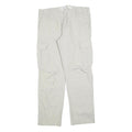 GAUDI Mens Regular Fit Beige Cotton Blend Cargo Trousers W35 L32 Casual Zip