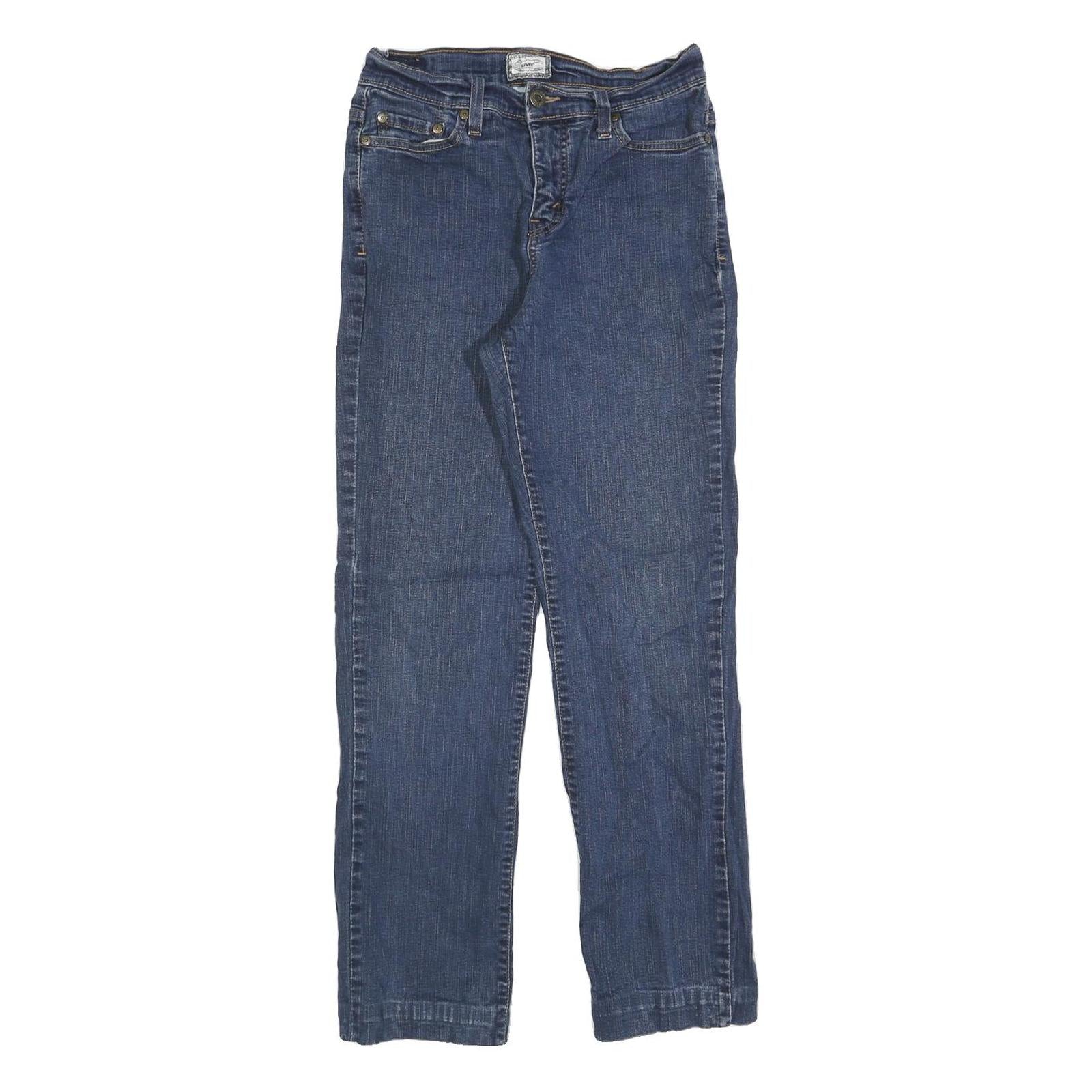 LEVI'S Womens Blue Slim Skinny Denim Raw Jeans W28 L28 Classic Cotton Blend