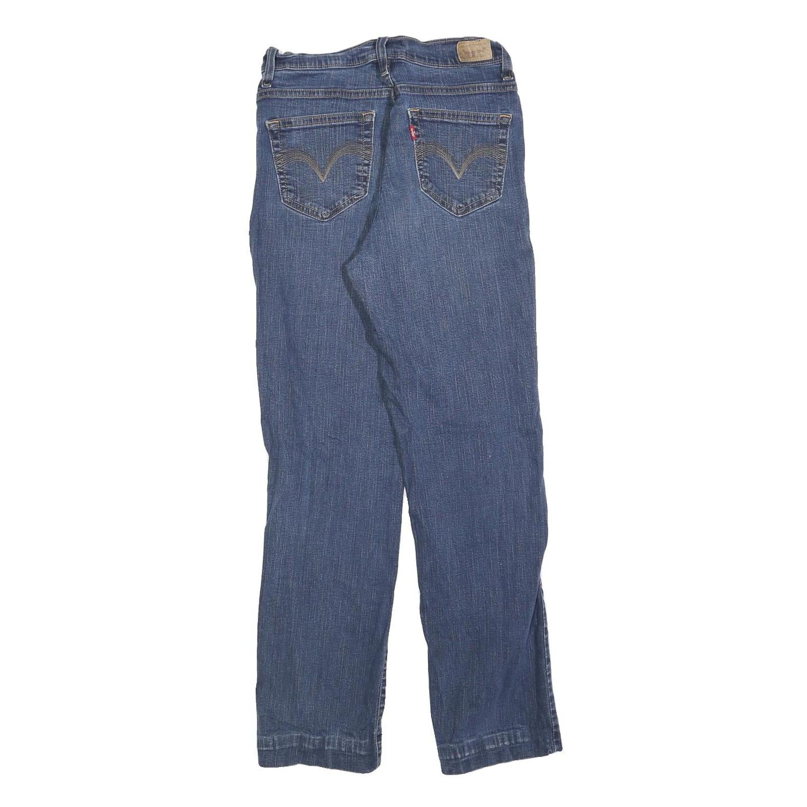 LEVI'S Womens Blue Slim Skinny Denim Raw Jeans W28 L28 Classic Cotton Blend