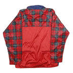 CASTELLI Mens Blue & Red Cycling Jacket L Polyester Blend Plaid Zip