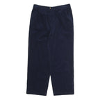 APPLESEEDS Womens Cotton Navy Blue Regular Leg Trousers W28 L25 Zip Closure