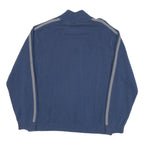 TOMMY HILFIGER Mens Blue Patterned Pullover Crew Neck Basic Knit XL Zip Jumper