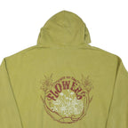 URBAN OUTFITTERS Mens Green Floral Print Pullover Hoodie 3XL Cotton Blend Casual