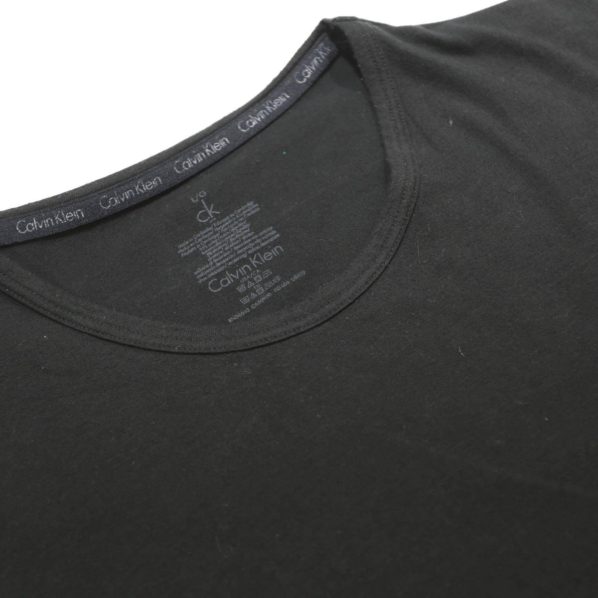 CALVIN KLEIN Mens Black Classic T-Shirt L Short Sleeve Crew Neck Simple Design