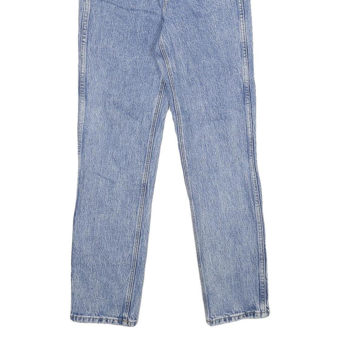 WRANGLER Womens Classic Blue Denim Medium Zip Jeans W24 L26 Comfortable Casual