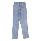 WRANGLER Womens Classic Blue Denim Medium Zip Jeans W24 L26 Comfortable Casual