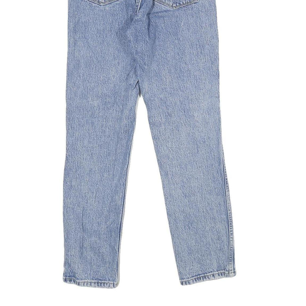 WRANGLER Womens Classic Blue Denim Medium Zip Jeans W24 L26 Comfortable Casual