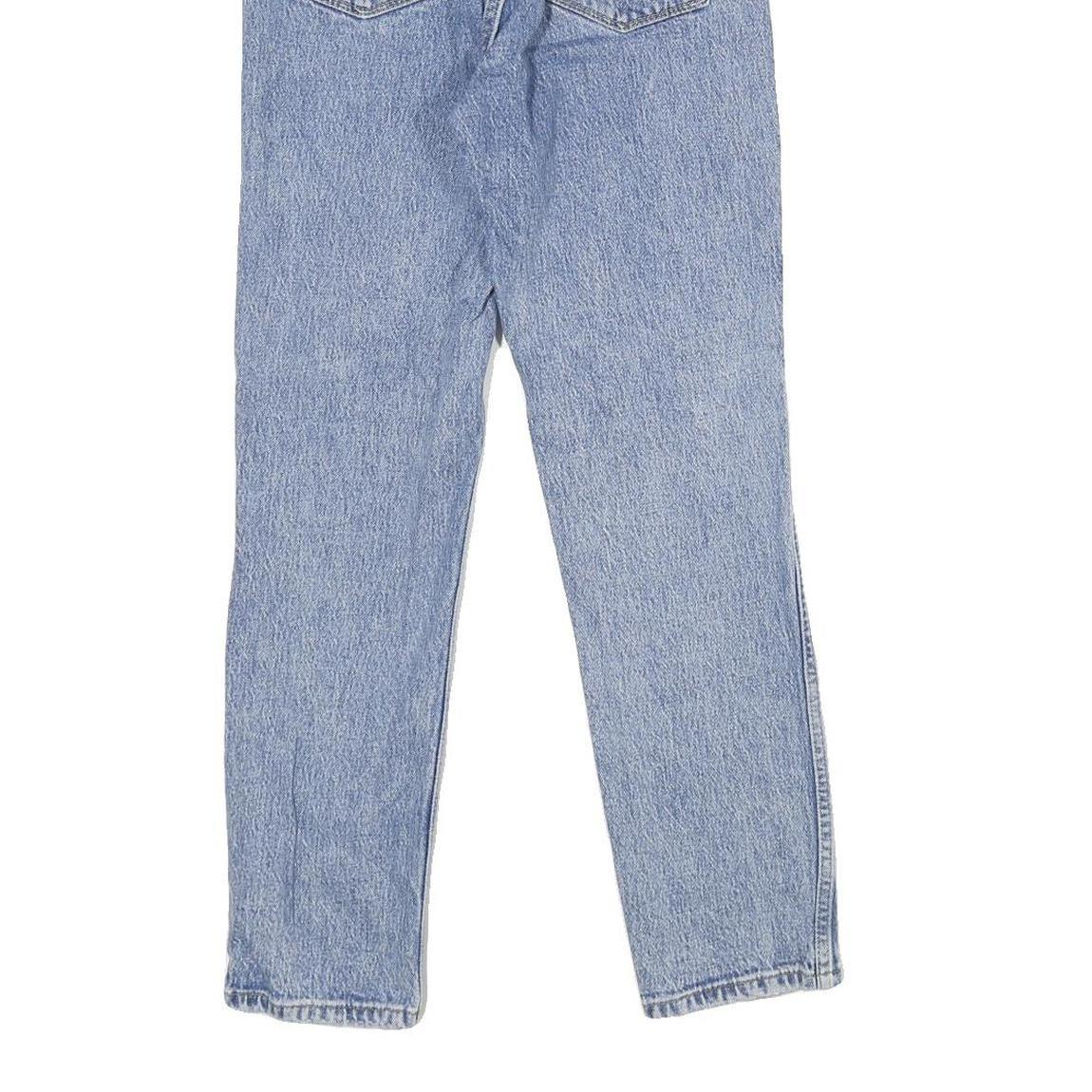 WRANGLER Womens Classic Blue Denim Medium Zip Jeans W24 L26 Comfortable Casual