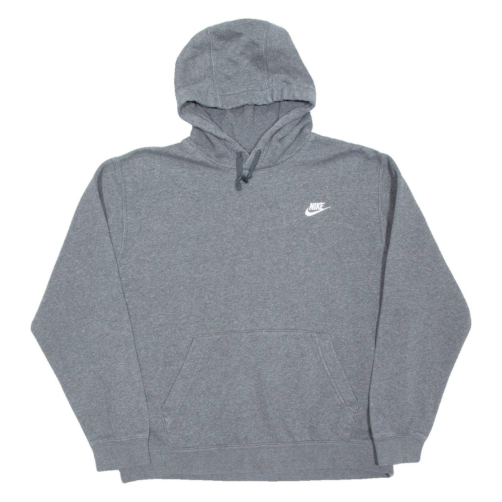 NIKE Womens Grey Hoodie Pullover L