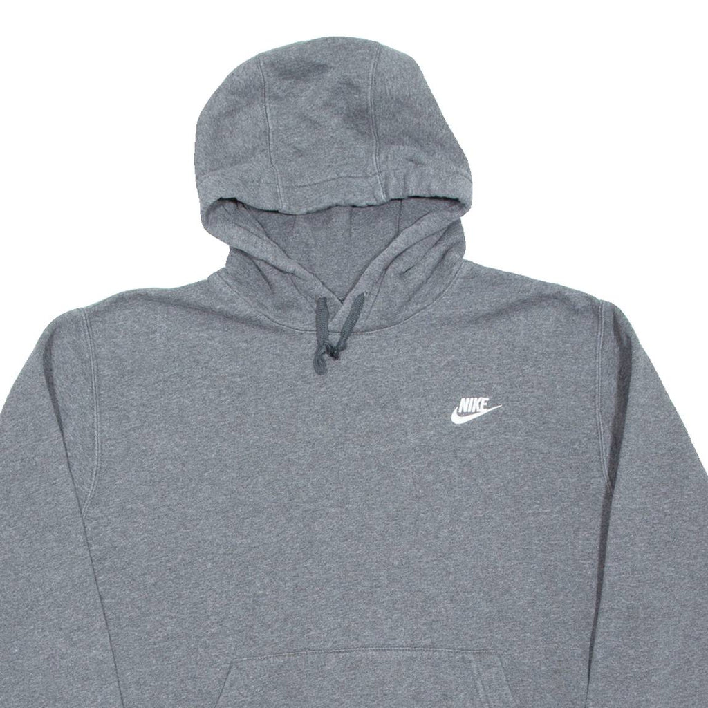 NIKE Womens Grey Hoodie Pullover L