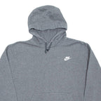 NIKE Womens Grey Hoodie Pullover L