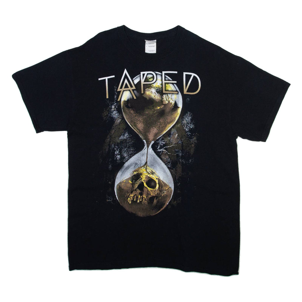 GILDAN Taped Mens Band T-Shirt Black L