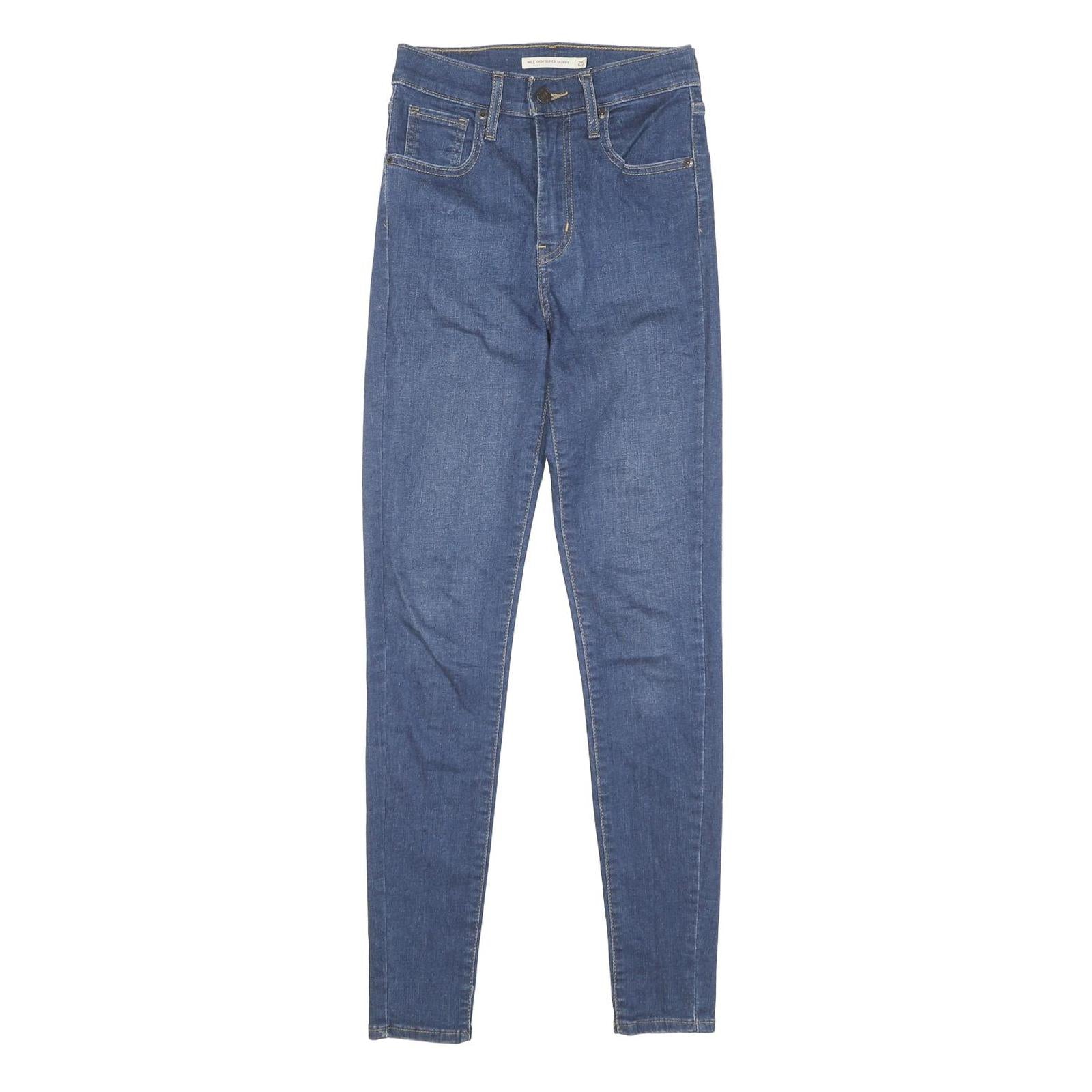 LEVI'S Mile High Super Skinny Womens Jeans Blue Slim Skinny Denim W25 L30