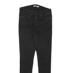 LEVI'S Womens Jeans Black Slim Skinny Denim W28 L29 Stylish Zip Closure