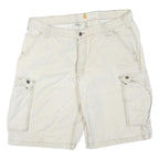 CARHARTT Mens Shorts Beige Cargo Relaxed Fit L W38 Durable Cotton Blend