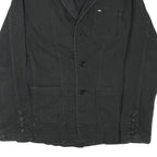 LEE Mens Black Cotton Blend Button Jacket S Casual Workwear Classics