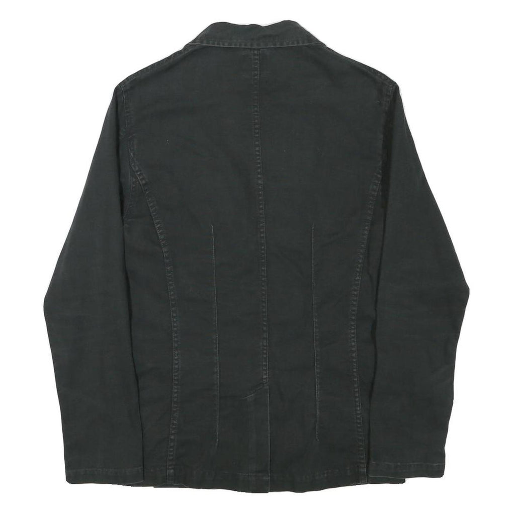 LEE Mens Black Cotton Blend Button Jacket S Casual Workwear Classics