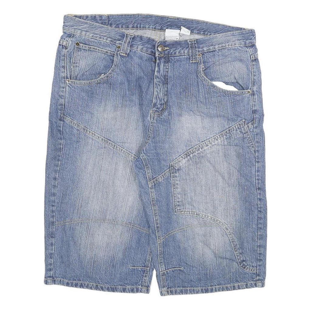 JOHN BAMER Mens Blue Cotton Blend Denim Casual Shorts 3XL W40 Lightweight