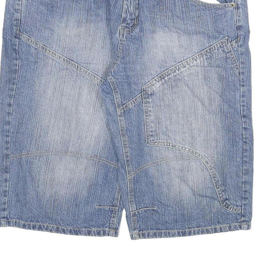 JOHN BAMER Mens Blue Cotton Blend Denim Casual Shorts 3XL W40 Lightweight