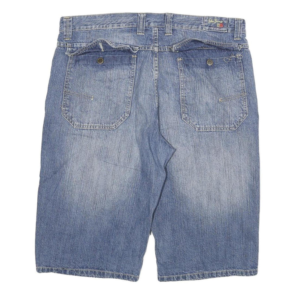 JOHN BAMER Mens Blue Cotton Blend Denim Casual Shorts 3XL W40 Lightweight