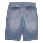 JOHN BAMER Mens Blue Cotton Blend Denim Casual Shorts 3XL W40 Lightweight