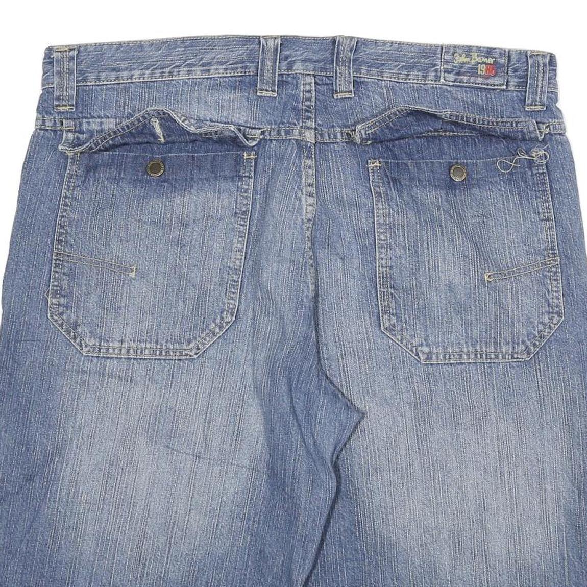 JOHN BAMER Mens Blue Cotton Blend Denim Casual Shorts 3XL W40 Lightweight