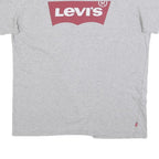 LEVI'S Mens Grey Red Graphic T-Shirt M Short Sleeve Crew Neck Cotton Casual