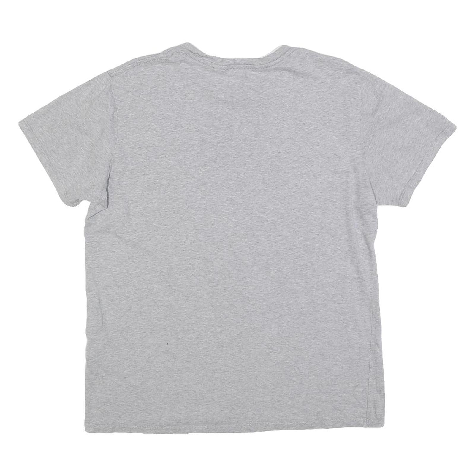 LEVI'S Mens Grey Red Graphic T-Shirt M Short Sleeve Crew Neck Cotton Casual