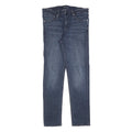 CALVIN KLEIN JEANS Mens Blue Slim Skinny Denim W33 L32 Zip Cotton Blend Stretch