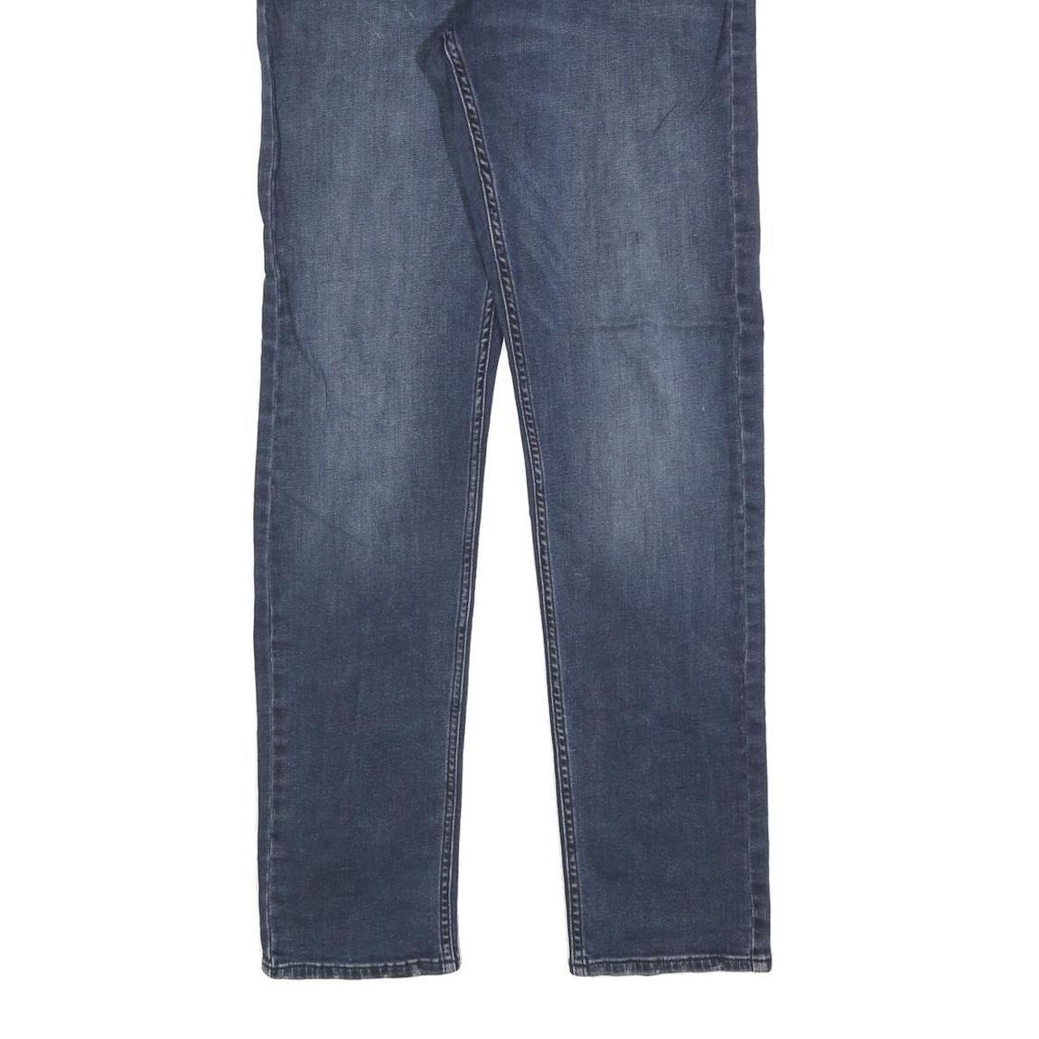 CALVIN KLEIN JEANS Mens Blue Slim Skinny Denim W33 L32 Zip Cotton Blend Stretch