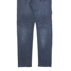 CALVIN KLEIN JEANS Mens Blue Slim Skinny Denim W33 L32 Zip Cotton Blend Stretch