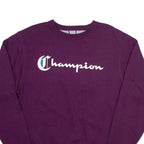 CHAMPION Mens Sweatshirt Purple S
