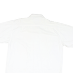 PROLEN Mens White Shirt L Cotton Blend Short Sleeve Button Casual Workwear