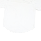 PROLEN Mens White Shirt L Cotton Blend Short Sleeve Button Casual Workwear