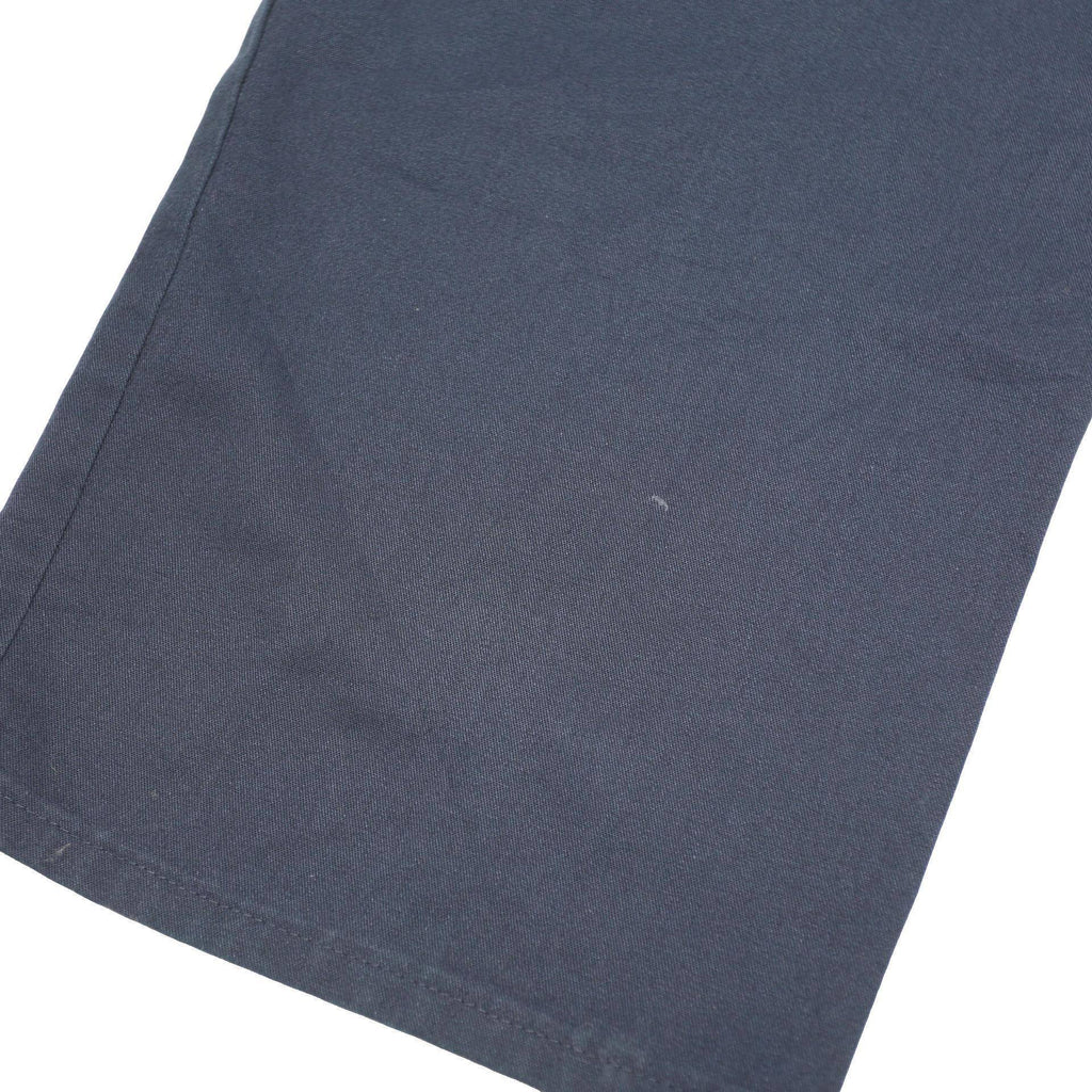 DICKIES Mens Cotton Blend Navy Relaxed Straight Trousers W38 L32 Workwear