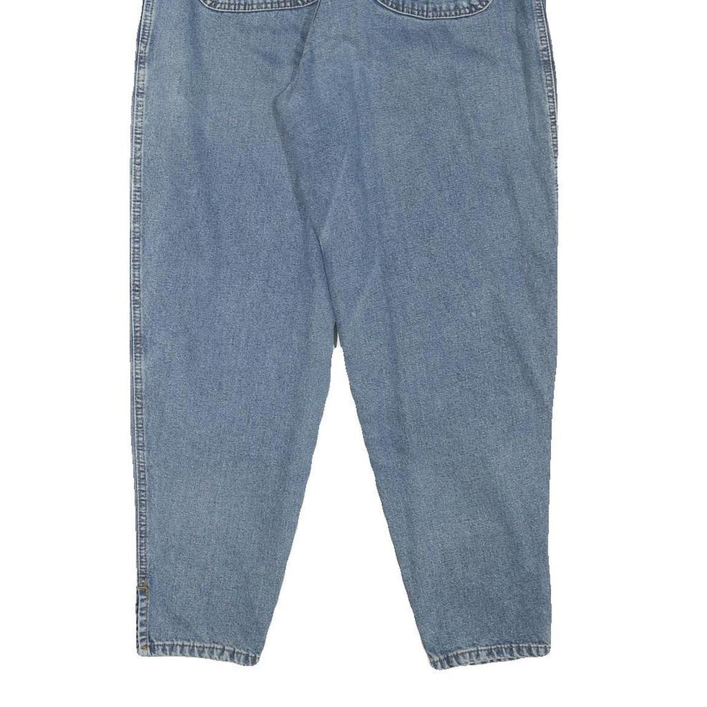 S OLIVER Womens Jeans Blue Relaxed Tapered Denim Medium W26 L26 Embroidered