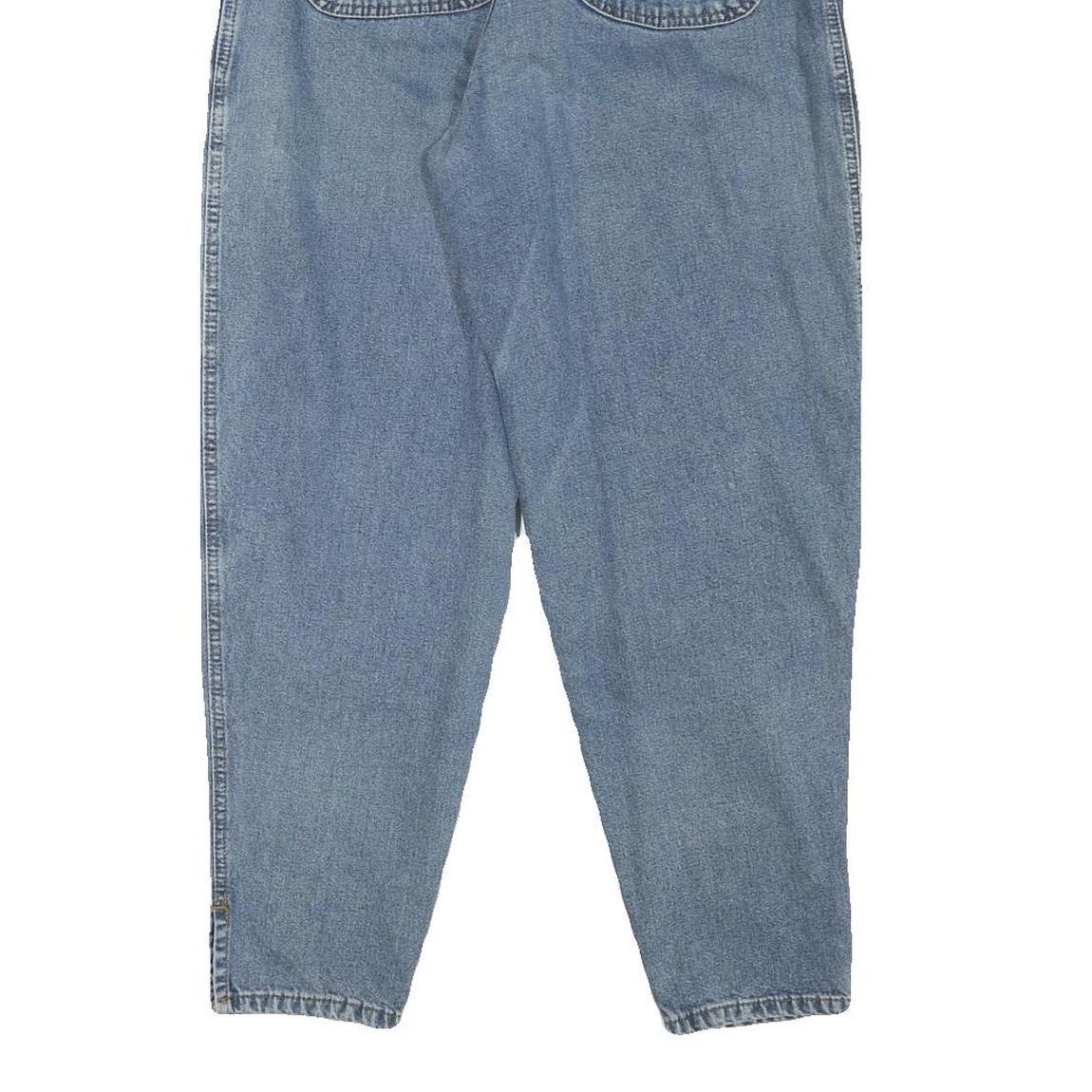 S OLIVER Womens Jeans Blue Relaxed Tapered Denim Medium W26 L26 Embroidered