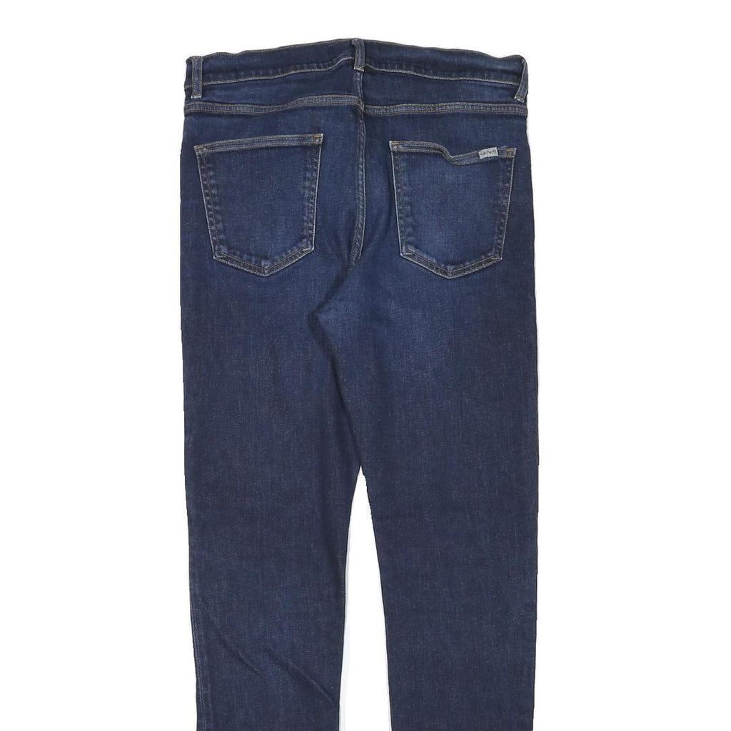 CARHARTT Mens Jeans Blue Slim Skinny Denim W32 L32 Button Cotton Blend