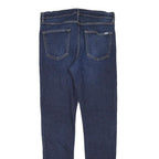 CARHARTT Mens Jeans Blue Slim Skinny Denim W32 L32 Button Cotton Blend