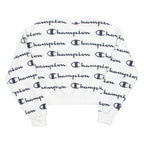 CHAMPION Womens Sweatshirt White L