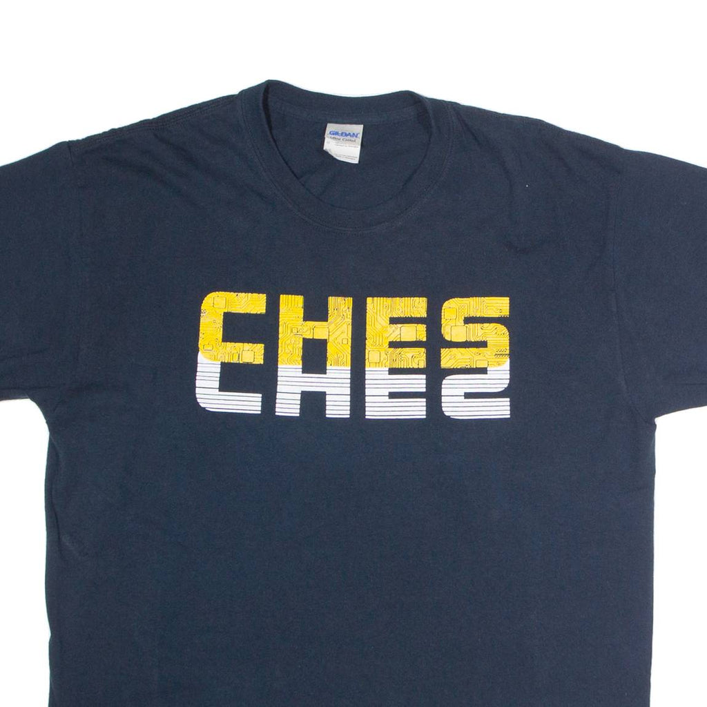 GILDAN Ches Mens T-Shirt Black L