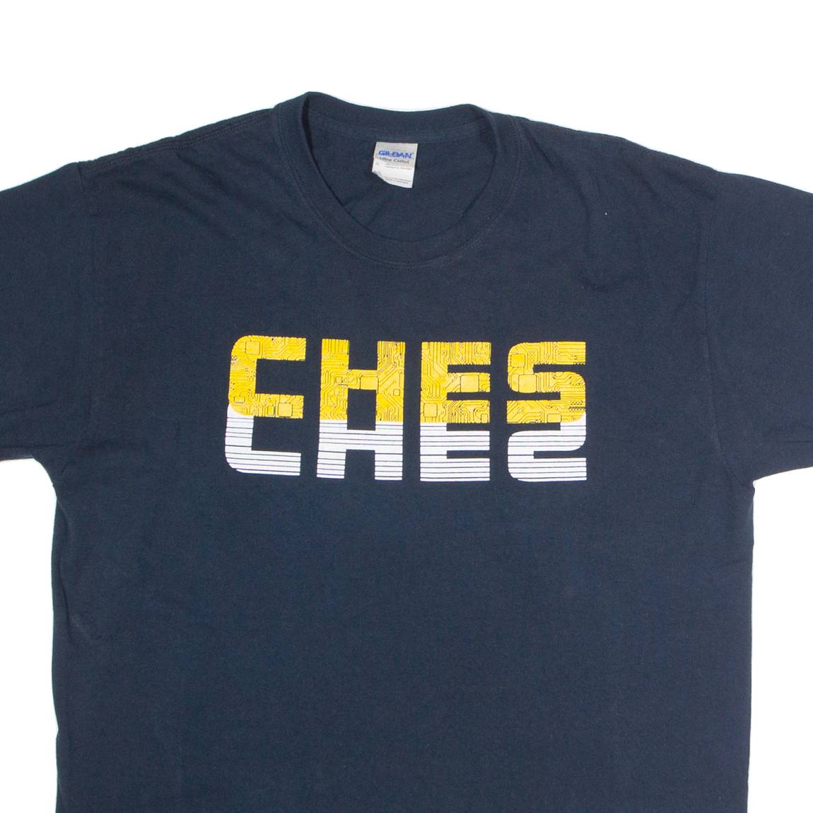 GILDAN Ches Mens T-Shirt Black L