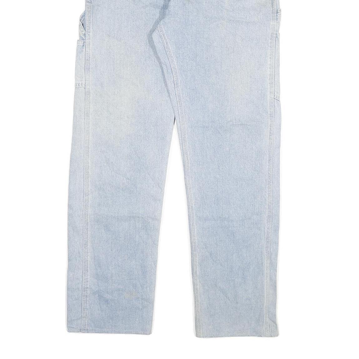 CARHARTT Mens Light Blue Regular Fit Denim Jeans W31 L32 Workwear Utility