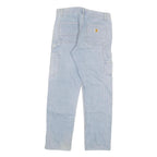 CARHARTT Mens Light Blue Regular Fit Denim Jeans W31 L32 Workwear Utility