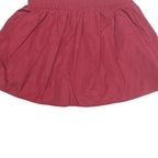 RED VALENTINO Womens Red Swing Mini Polyester Skirt M Lightweight Gathered Waist