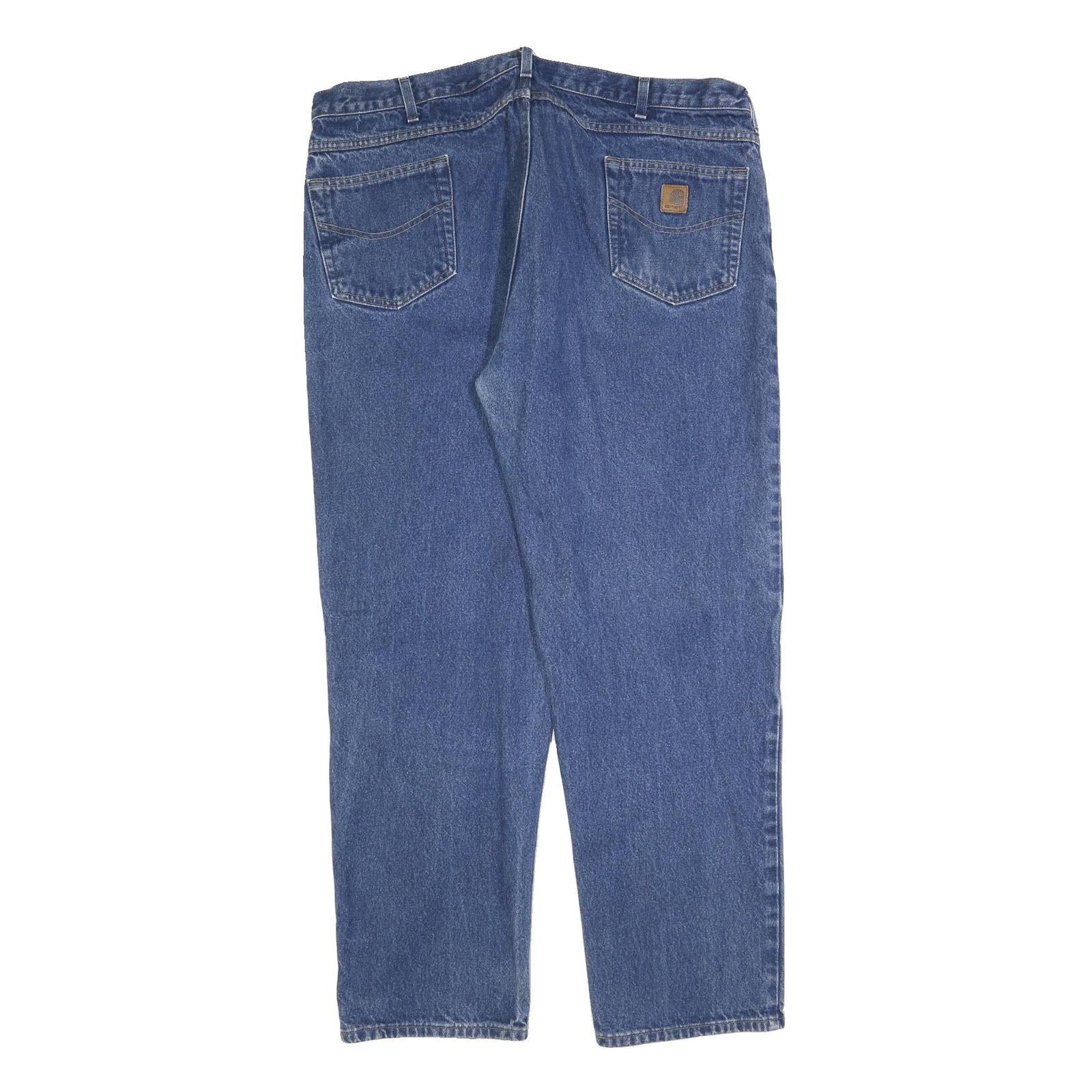 CARHARTT Mens Jeans Blue Relaxed Straight Denim Medium W44 L34 Workwear