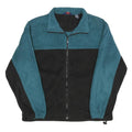SJB SPORT Mens Blue & Black Zip Polyester Fleece Jacket M Casual Outdoor